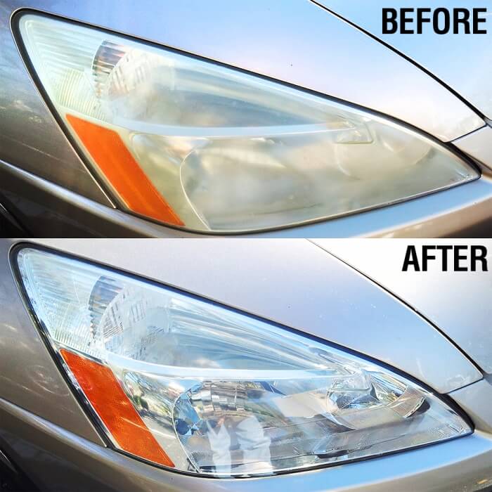 Before and After Headlight Repair